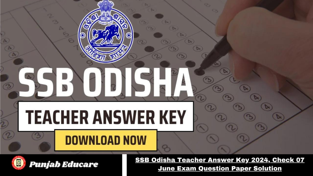 SSB Odisha Teacher