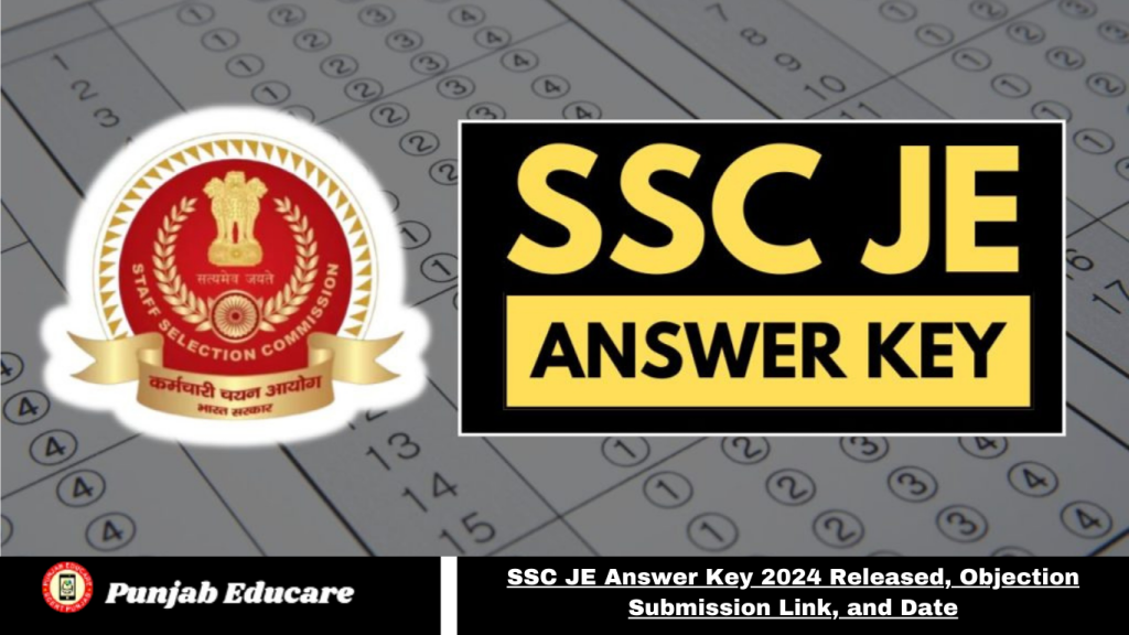 SSC JE Answer Key