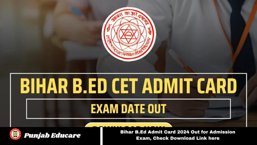 Bihar B.Ed Admit Card