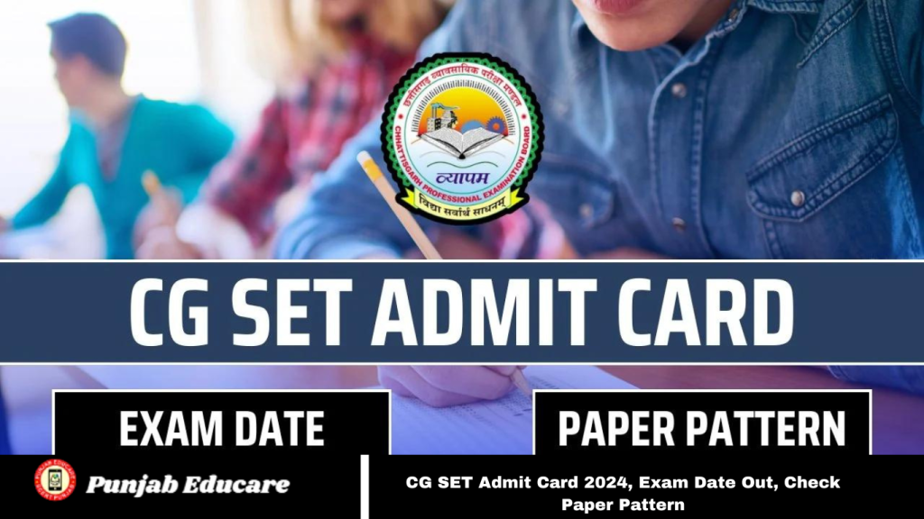 CG SET Admit Card