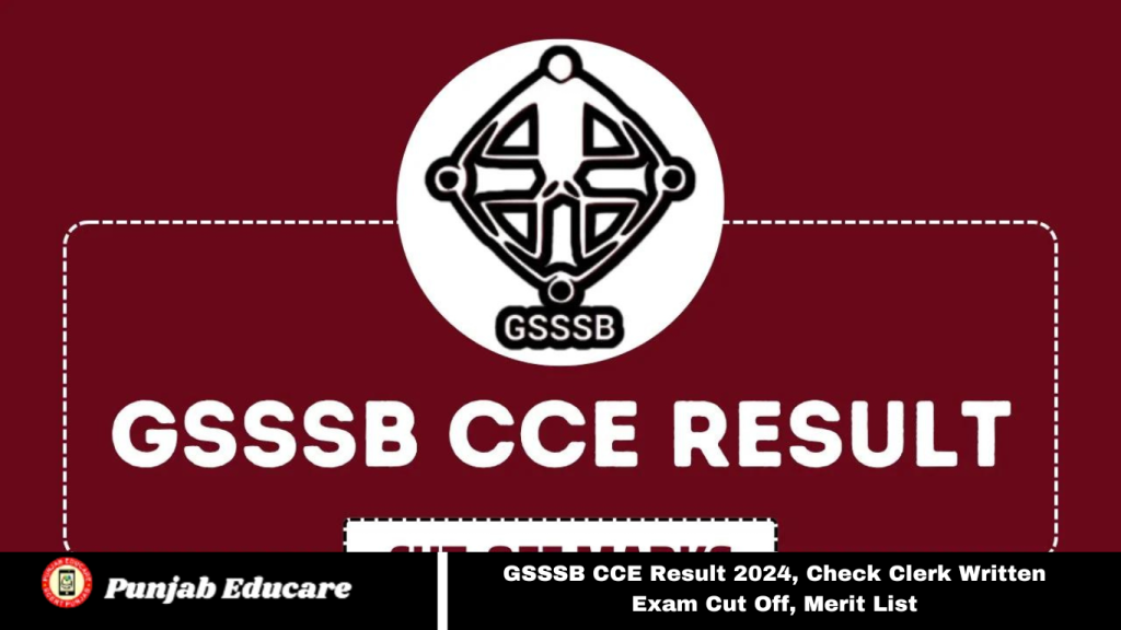 GSSSB CCE Result