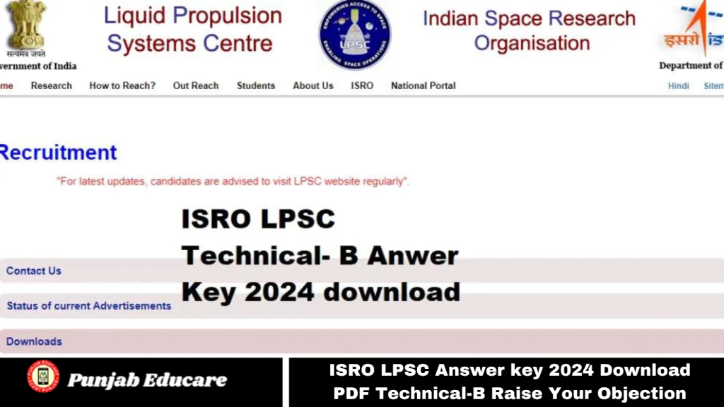 ISRO LPSC Answer key