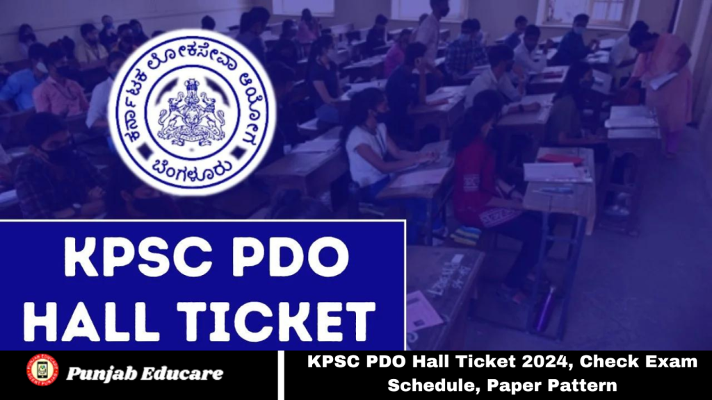 KPSC PDO Hall Ticket