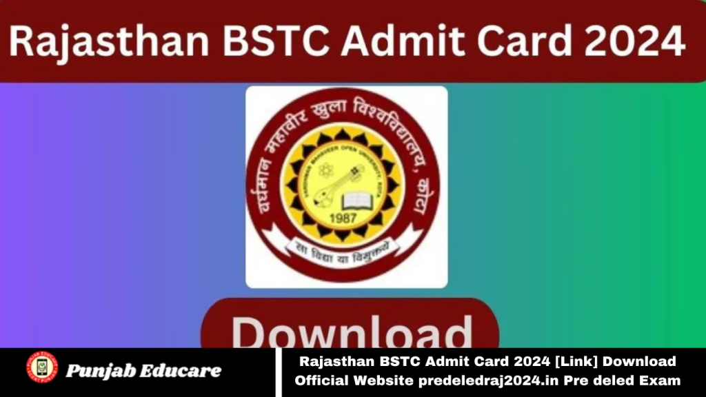 Rajasthan BSTC Admit Card