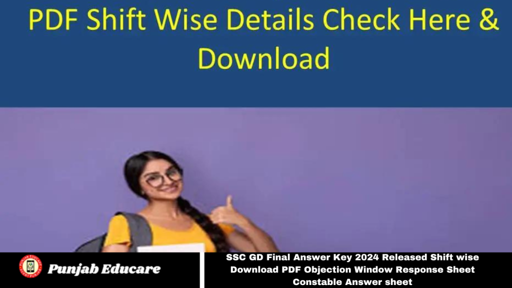 SSC GD Final Answer Key