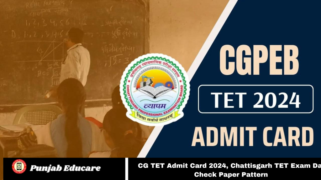 CG TET Admit Card