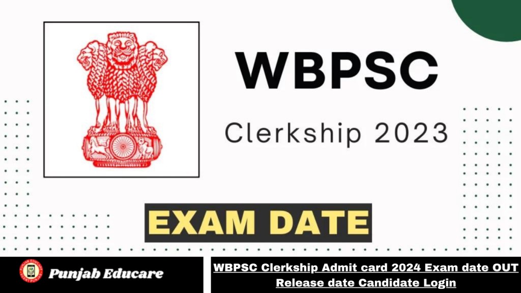 WBPSC Clerkship Admit card