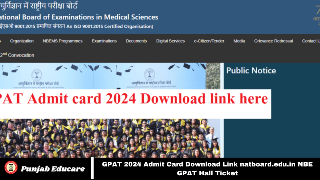 GPAT Admit Card